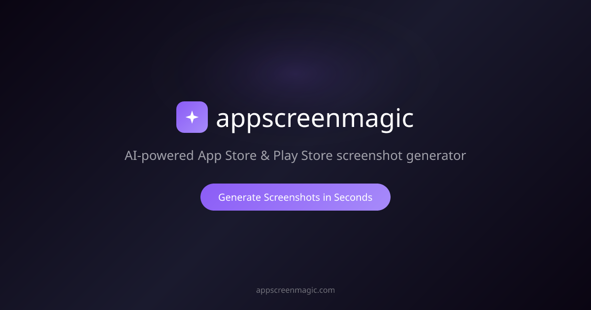 ScreenMagic — AI App Store Screenshot Generator | 30 seconds, no designer